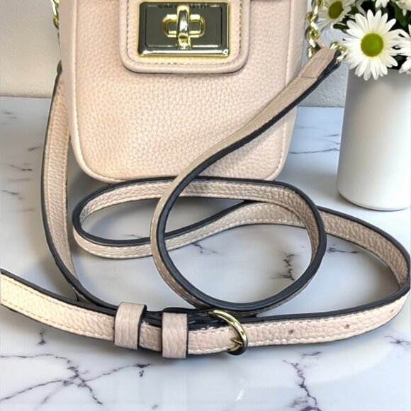 Karl Lagerfeld Paris Agyness Leather Turnlock Crossbody Bag - NWOT - Picture 17 of 17